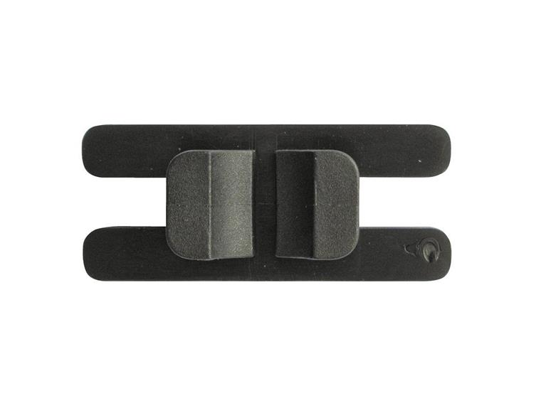 Nätkrok i plast för målburar 1 st 26x10x4 mm - Svart