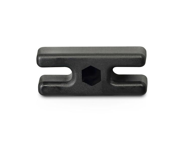 Nätkrok i plast för målburar | 1 st 26x10x4 mm | Svart 