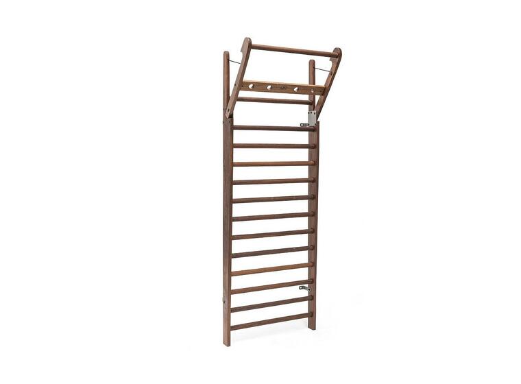 Ribbstol med Pull up stång 230x80 cm 10 st ribbor | Valnöt 