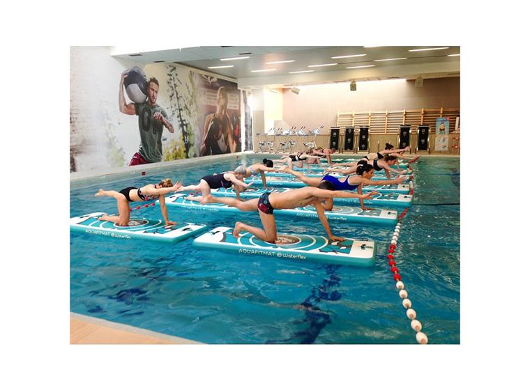 Aquafitmat | flytande yogamadrass Till Aqua yoga | Aqua fitness | 8 st.