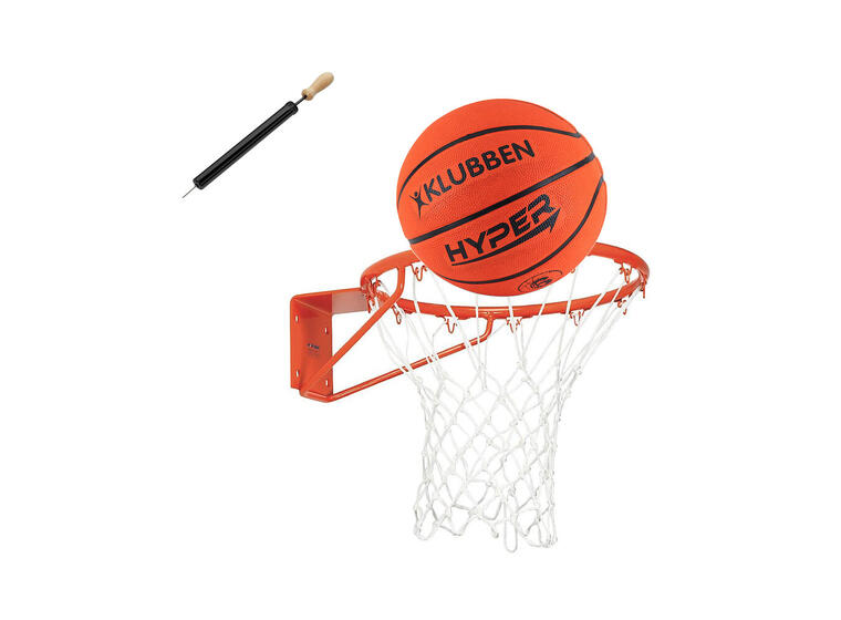 Basketkorg med basketboll & pump Inomhus eller utomhus 