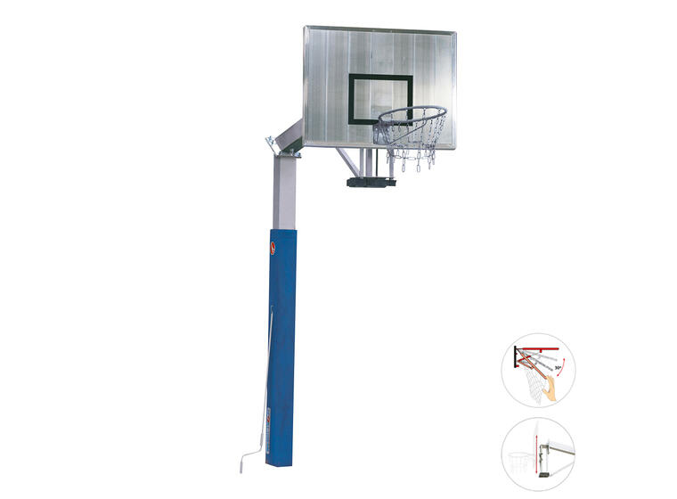 Basketställning  Fair Play 2.0 120x90 cm | Justerbar | Fast korg 