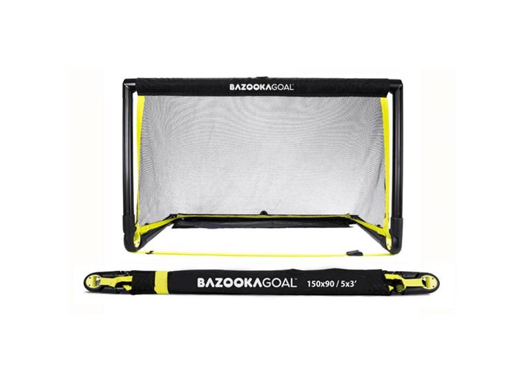 Bazooka Goal XL-Ihopfällbart imål 2 st Fotbollsmål för smålagsspel 150 x 90 cm