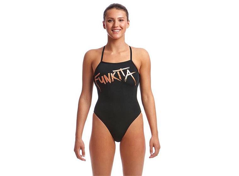 Bronzed Baddräkt EU34 Funkita - Strapped In 