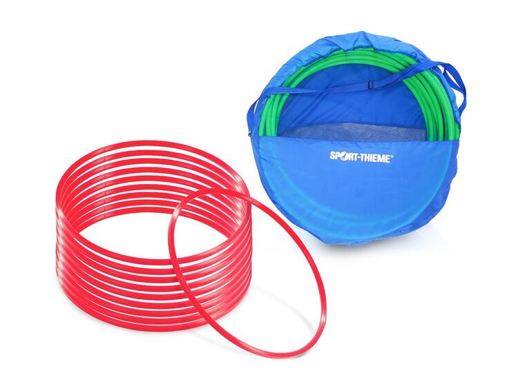 Gymnastikringar Pvc 60 cm 10 st Tunnband Röd 