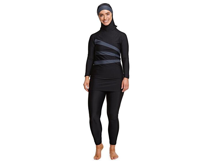 Meelup Modesty Suit Burkini Baddräkt 44 Zoggs | Svart | Elastomax 