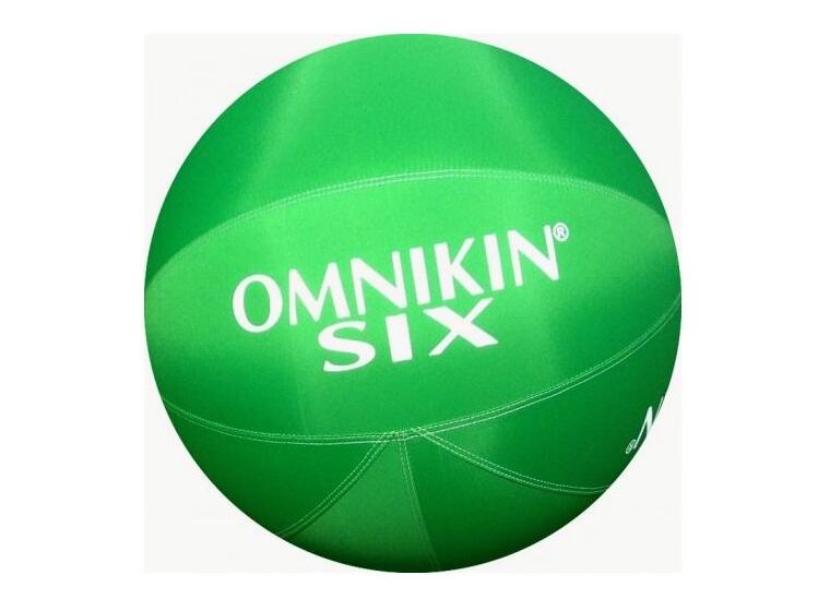 OMNIKIN® SIX BALL 46 cm | Grön Vit Blåsa | Stor öppning | Sixboll 