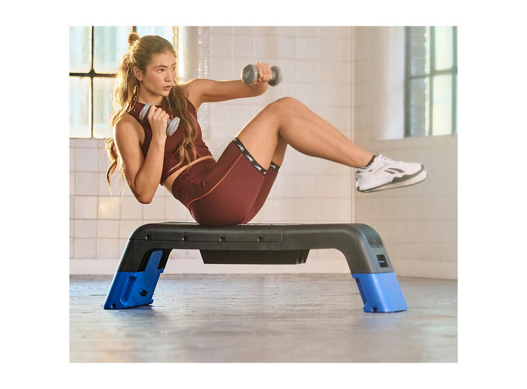 Stepbräda Reebok The Deck 2.0 Blå/Svart Uppfällbart ryggstöd | 121,5x33,7x35 cm 