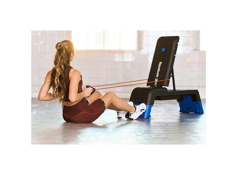 Stepbräda Reebok The Deck 2.0 Blå/Svart Uppfällbart ryggstöd | 121,5x33,7x35 cm 