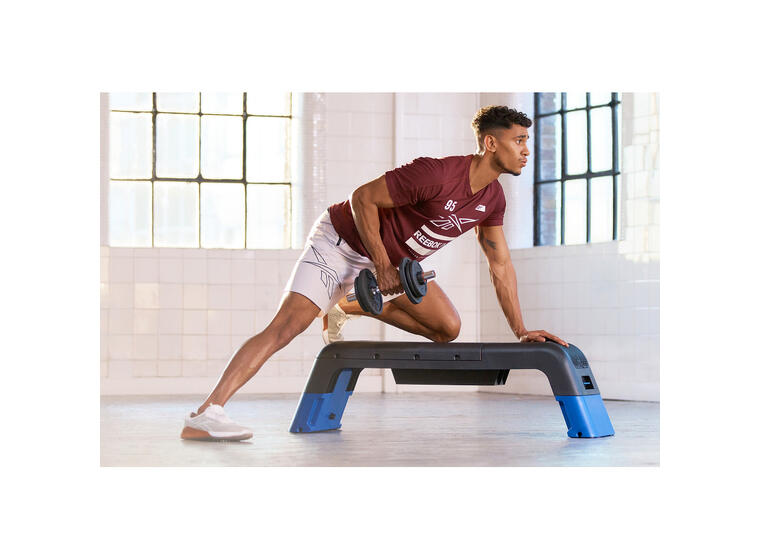 Stepbräda Reebok The Deck 2.0 Blå/Svart Uppfällbart ryggstöd | 121,5x33,7x35 cm 