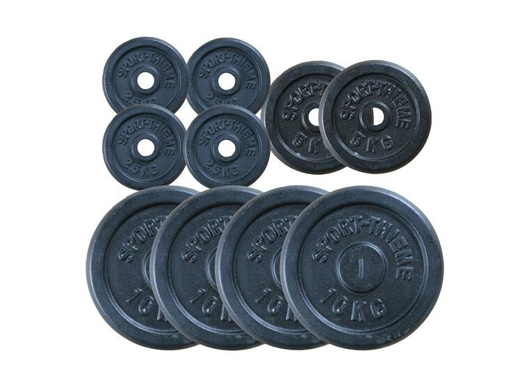 Viktskivor järn set 60 kg - 30 mm 4x 10 kg | 2x 5 kg | 4x 2,5 kg 