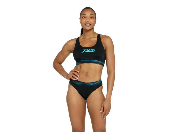 Extender Actionback Bikini EU42 Zoggs | Svart/Blå| Ecolast+ 