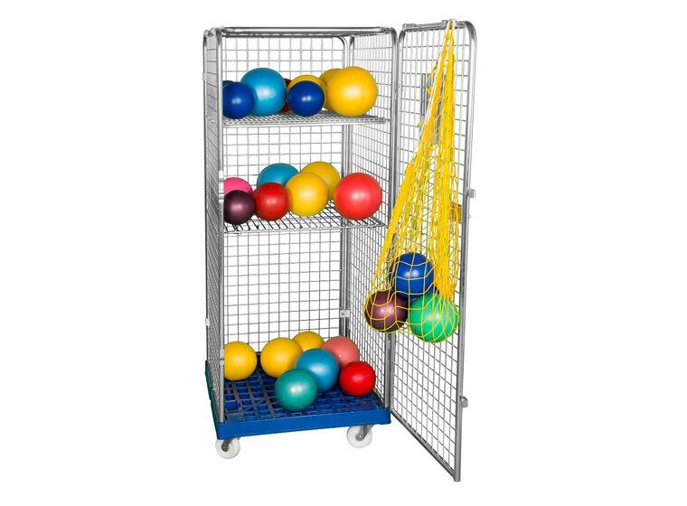 Förvaringsvagn Classic II 180x81x72 cm Vagn med 2 flyttbara hyllor 