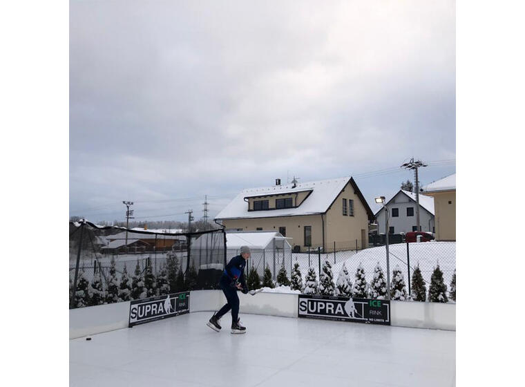 Multisportbana | Portabel isbana Ishockeyrink | 40 x 20  m | Med mål 