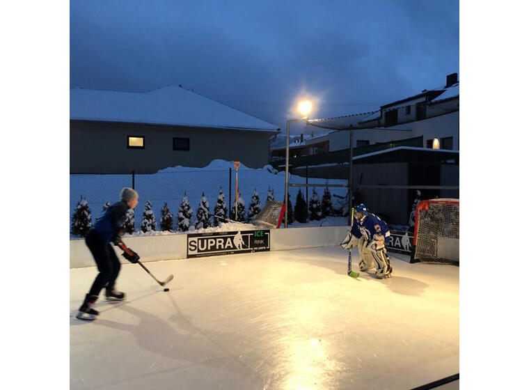 Multisportbana | Portabel isbana Ishockeyrink | 40 x 20  m | Med mål 