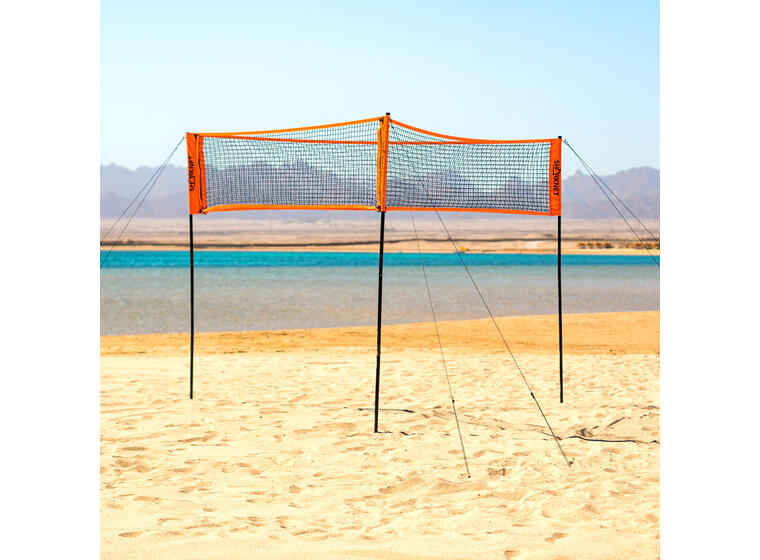 Sharknet Sandvolleyboll-set Triangelspel och vanligt spel 