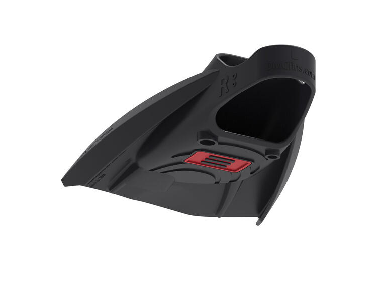 Speedo x DMC Elite Max Simfötter XS Simfenor med korta blad | Svart/Röd 