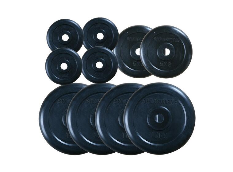 Viktskivor gummerade set 60 kg - 30 mm 4x 10 kg | 2x 5 kg | 4x 2,5 kg 