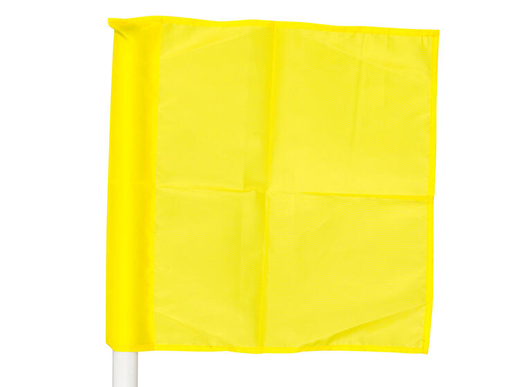 Flagga till hörnstolpe 30 mm Fyrkantig hörnflagga Gul 