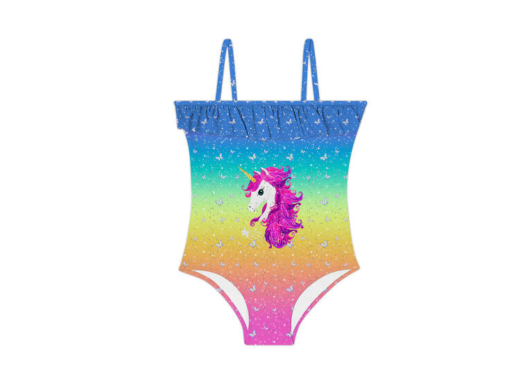 Pammy Baddräkt  140-146cm Slipstop | Flerfärgad |Polyester/Elastan 