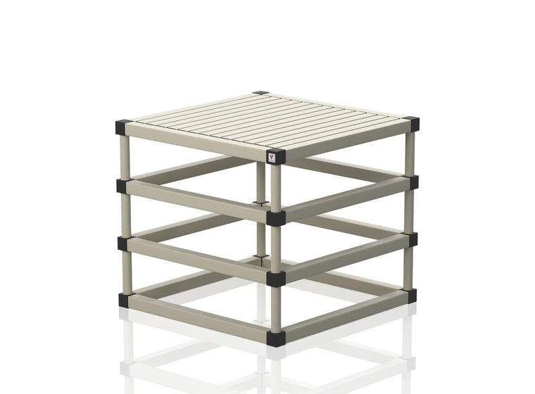 Plattform till simbassäng | Simskola Poolplattform 100 x 100 x 70 cm Beige 