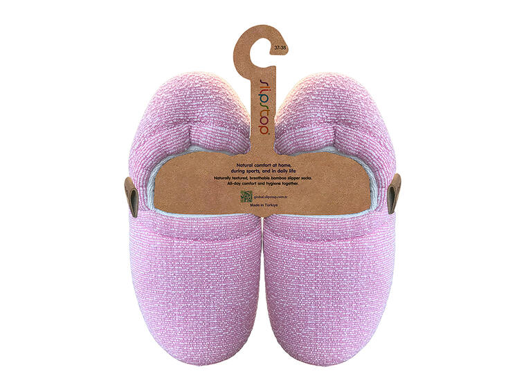 Slipstop Bootie Cranberry S Flexibel toffel med halkskydd 