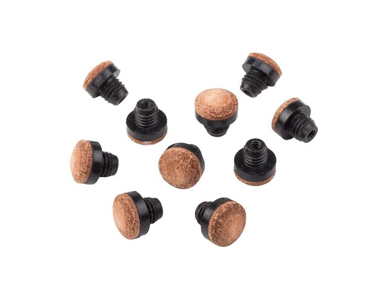 Stradivari skruvbar läderspets (10) 12 mm | Hård läderspets till biljardkö 