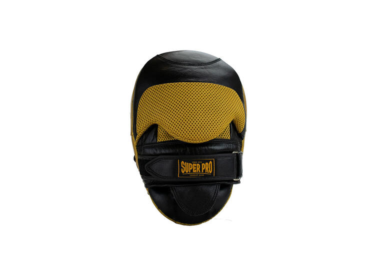 Super Pro Curved Punch Pads 26 x 19 x 6 cm | 500 gram | Black/ Gold 