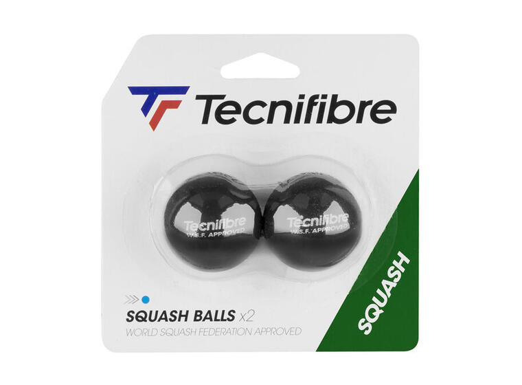 Tecnifibre Squashbollar Blue Dot (2) Extra studs | Nybörjare 