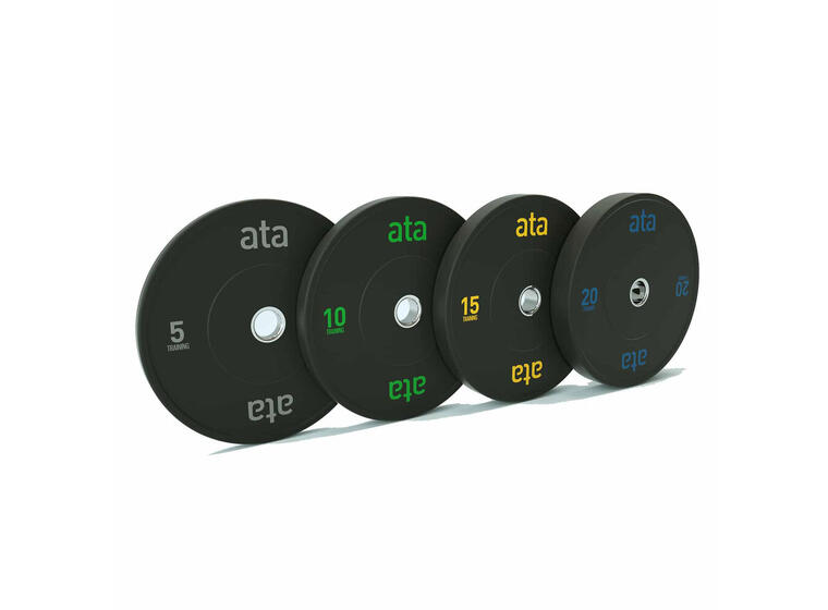 Viktpaket ata ECO Bumper Plate Hål 50mm | Total 100 kg 