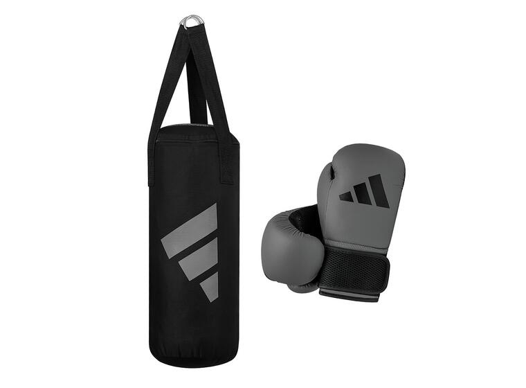 Adidas boxningsset Youth Boxing Kit 8 oz Boxningssäck och boxningshandskar | Grå 