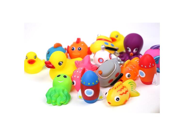 Badleksaker - blandade figurer Set med 16 st figurer 
