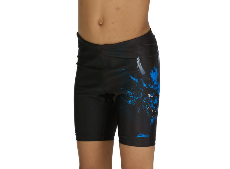 Demon Mid Jammer Badbyxa jr 128cm Zoggs | Svart/Flerfärgad | Ecolast 
