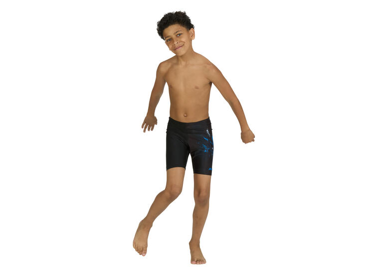 Demon Mid Jammer Badbyxa jr 128cm Zoggs | Svart/Flerfärgad | Ecolast 