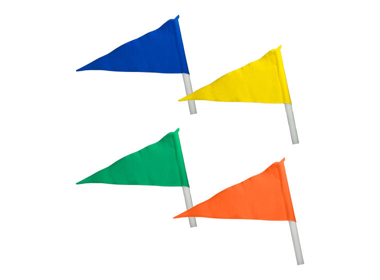 Flagga till hörnstolpe 30 mm Orange Trekantig hörnflagga | Select 