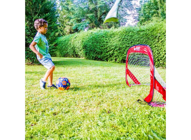 Fotbollsmål Pop-Up 120x80 cm | 2 st Set med 2 hopfällbara mål 