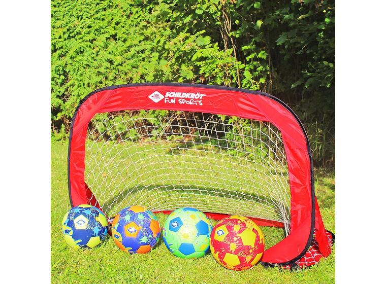 Fotbollsmål Pop-Up 120x80 cm | 2 st Set med 2 hopfällbara mål 