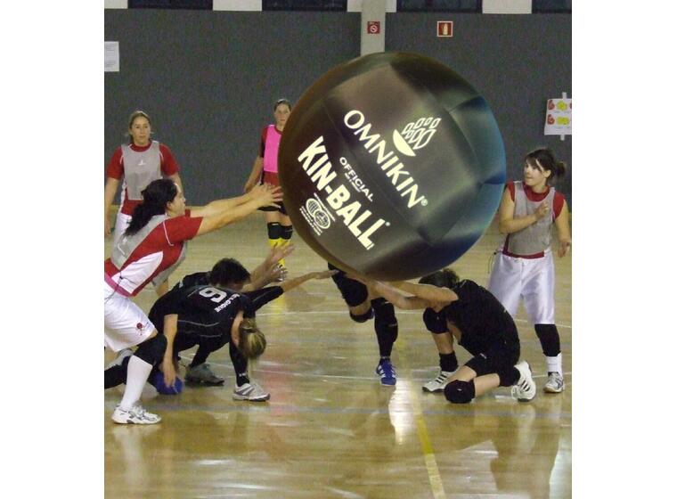 KIN-BALL® spelboll Svart Kinboll 122 cm | Stor svävande boll 