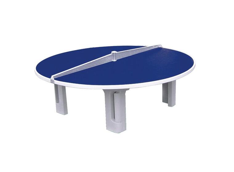 Bordtennisbord i betong |  Runt 240 cm Rondo | Utomhusbord | Polymerbetong Blå 