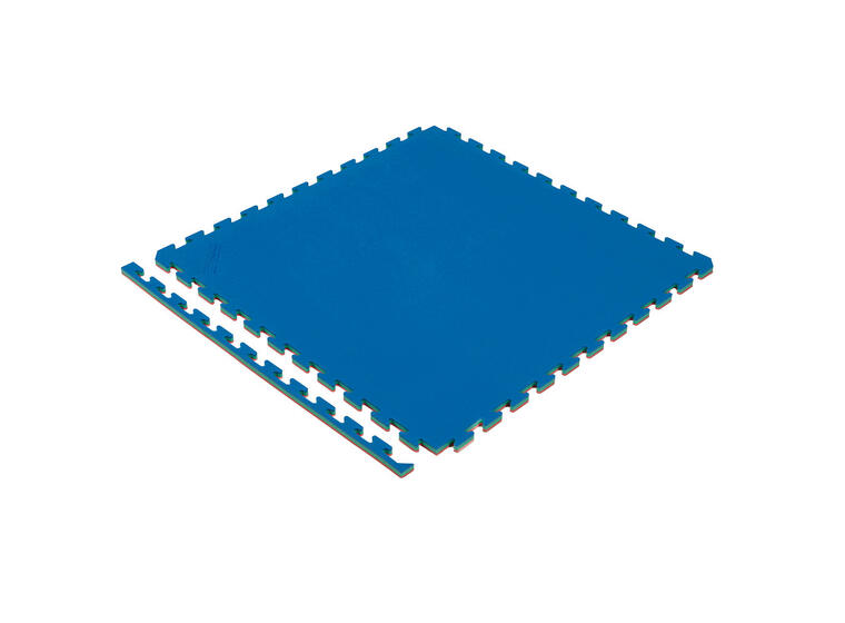Judomatta Tatami 1 x1 m - 2 cm tjock Tatami officiell tävlingsmatta | Blå/Röd 