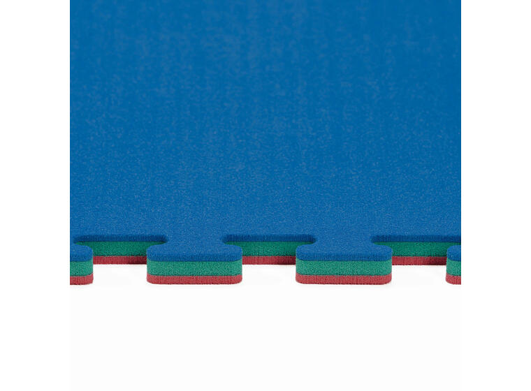 Judomatta Tatami 1 x1 m - 2 cm tjock Tatami officiell tävlingsmatta | Blå/Röd 