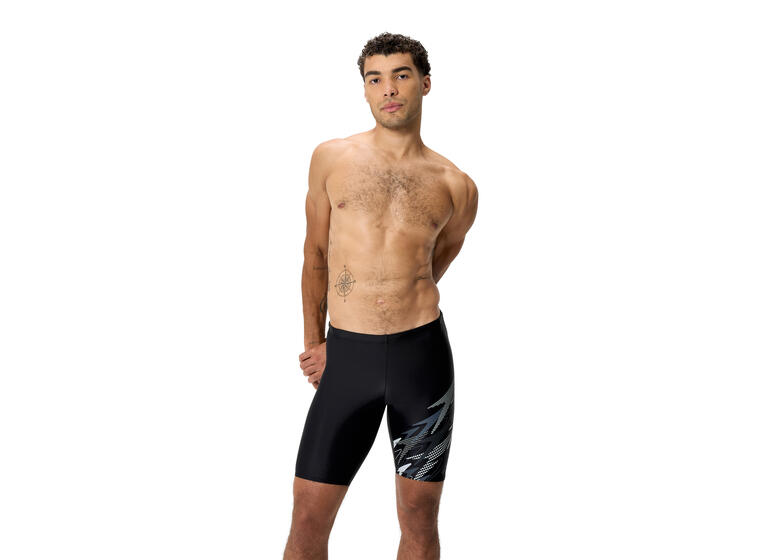 Medley Logo Jammer Badbyxa 38 Speedo | Svart/Grå | Enduraflex 