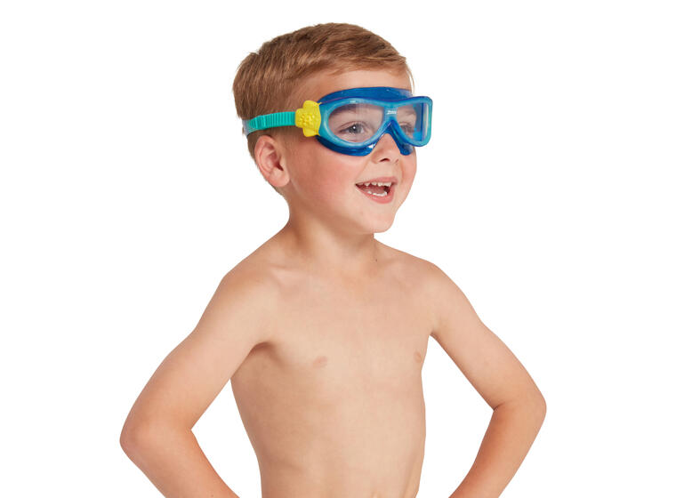 Phantom Kids Mask Simglasögon barn Zoggs 2- 6 år | Klar Lins | Blå / Turkos 