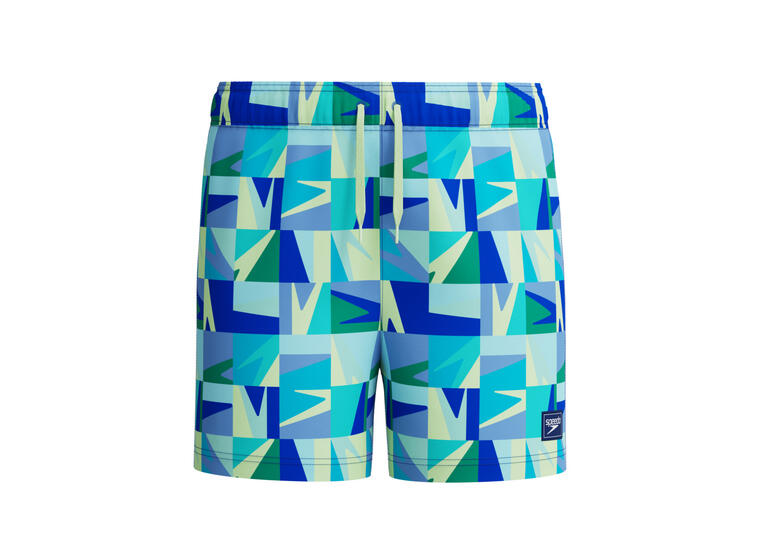 Print Volley 13 Badshorts jr 116 Speedo | Blå/Grön | Recycled Polyester 