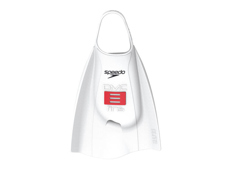 Speedo x DMC Elite Simfötter MS Simfenor med korta blad | Vit/Röd 