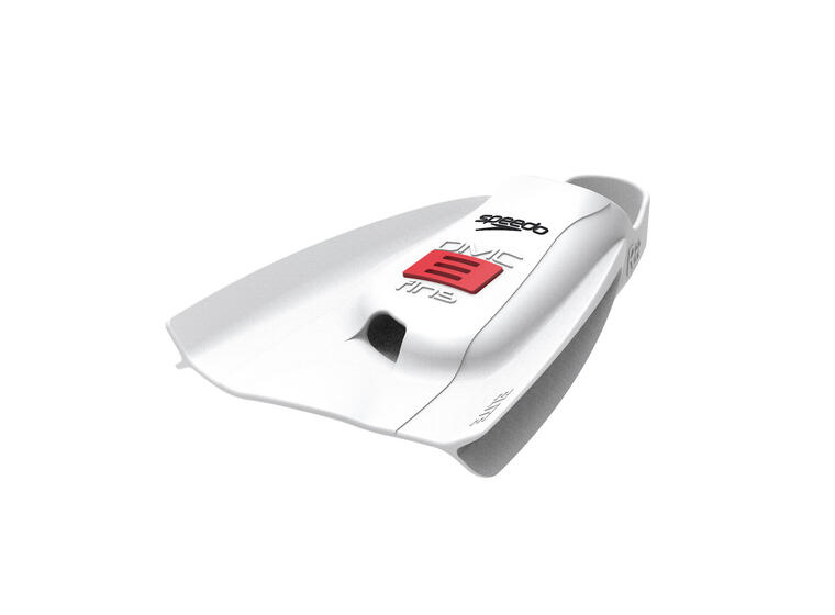 Speedo x DMC Elite Simfötter MS Simfenor med korta blad | Vit/Röd 
