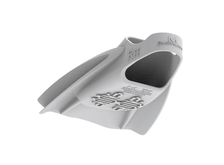 Speedo x DMC Elite Simfötter MS Simfenor med korta blad | Vit/Röd 