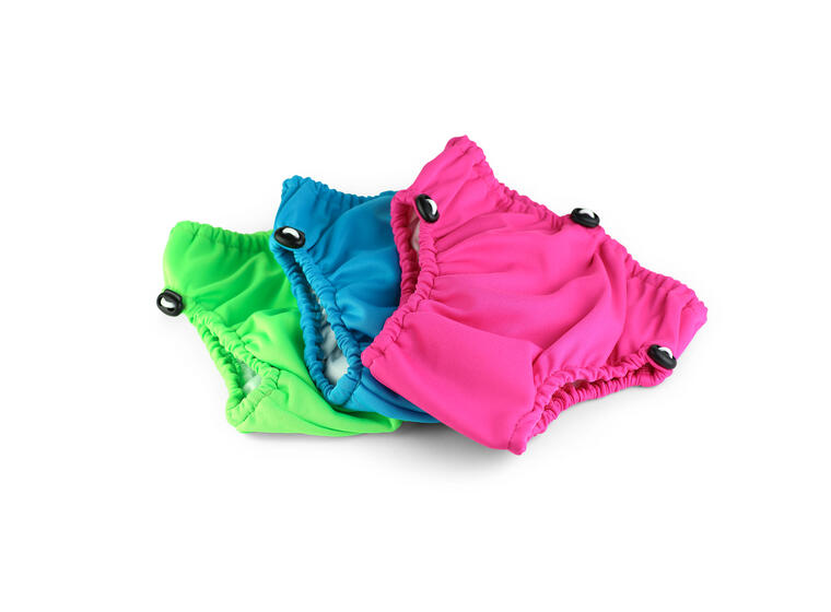 Klubben Aqua Nappy Badblöja | 6-12 mnd Rosa | Justerbar midja och lår| 6-9 kg 