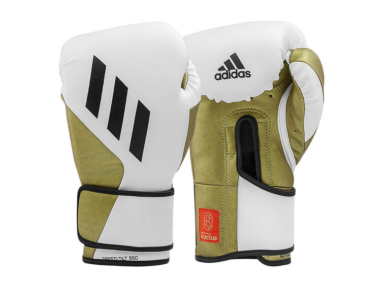 Boxningshandskar Adidas Speed Tilt 350V White/Gold  18 oz 
