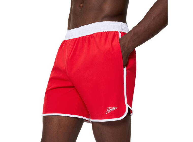 Solid Logo Volley 16 Badshorts XXL Speedo | Röd | 4-Way Stretch 